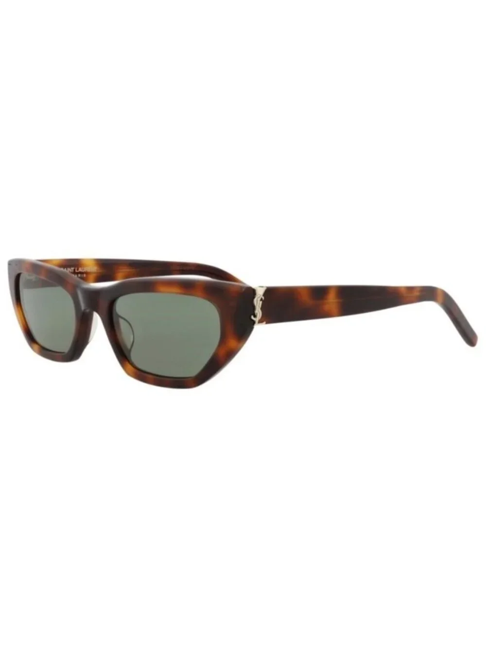 New Saint Laurent Unisex Cat Eye Havana Havana Green Fashion Designer Sunglasses